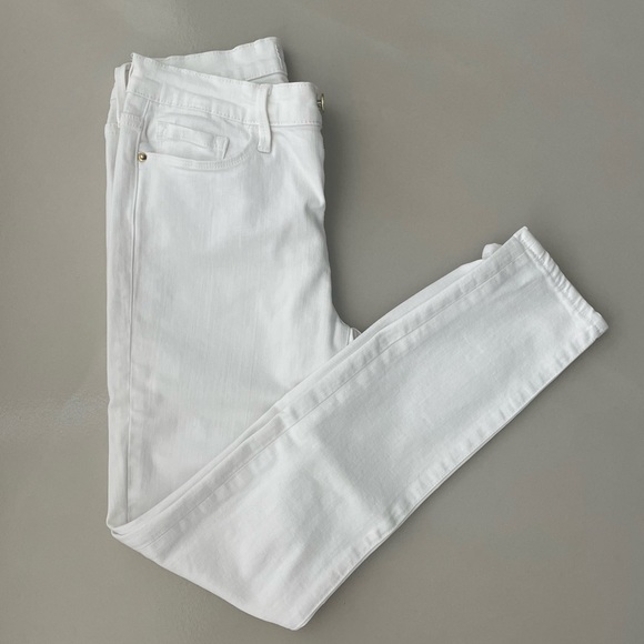 New Frame Le Skinny de Jeanne Crop in White 26 - Picture 4 of 8